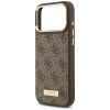Guess Hardcase 4G Logo Plate MagSafe iPhone 17 Pro Max hnedé puzdro