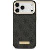 Guess Hardcase 4G Logo Plate MagSafe iPhone 17 Pro Max čierny