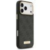 Guess Hardcase 4G Logo Plate MagSafe iPhone 17 Pro Max čierny