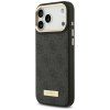 Guess Hardcase 4G Logo Plate MagSafe iPhone 17 Pro Max čierny