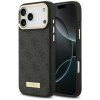 Guess Hardcase 4G Logo Plate MagSafe iPhone 17 Pro Max čierny