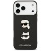 Karl Lagerfeld Puzdro Grained K C Heads Pins and Logo iPhone 17 Pro Max čierna