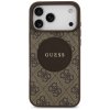 Guess 4G Circle Classic Logo MagSafe iPhone 17 Pro Max Hnedé puzdro