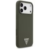 Guess Silikónové Puzdro Trojuholníkové Logo MagSafe iPhone 17 Pro Max Khaki