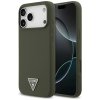 Guess Silikónové Puzdro Trojuholníkové Logo MagSafe iPhone 17 Pro Max Khaki
