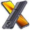 Techsuit Shockproof priehľadné silikónové puzdro Xiaomi Poco X3 Poco X3 NFC Poco X3 Pro dymovo čierne
