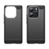 Puzdro Techsuit Carbon Silicone pre Xiaomi Redmi Note 14S čierne
