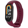 Techsuit Puzdro Remienok W014 Xiaomi Mi Band 8 8 NFC 9 9 NFC Vínovo červený