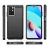 Techsuit Carbon Silicone Puzdro Xiaomi Redmi 10 2021 2022 Čierna