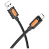 Borofone Dátový Kábel Silikónová Séria BX114 USB na Micro USB silikónové 2.4A 1m čierny
