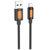 Borofone Dátový Kábel Silikónová Séria BX114 USB na Micro USB silikónové 2.4A 1m čierny