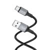 Borofone dátový kábel BX83 USB na Type C silikónový univerzálny 3A 1m čierny
