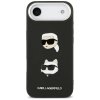 Karl Lagerfeld FW Grained Karl a Choupette Heads Pins a Logo iPhone 17 Air čierna