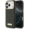 Guess Hardcase 4G Logo Plate MagSafe iPhone 17 Pro čierny