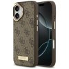 Guess Hardcase 4G Logo Plate MagSafe iPhone 17 Hnedý