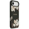 Guess Grained Flowers MagSafe Puzdro iPhone 17 Air cierny