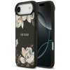Guess Grained Flowers MagSafe Puzdro iPhone 17 Air cierny