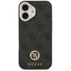 Guess 4G Strass Logo s velkým popruhom kovové tlačidlo MagSafe iPhone 17 čierna