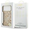 Guess Leopard Glitter MagSafe puzdro iPhone 17 Pro hnedé
