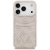 Guess Hardcase 4G Double Card Triangle iPhone 17 Pro ružová