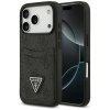 Guess Hardcase 4G Double Card Triangle iPhone 17 Pro čierne puzdro