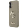 Guess Silicone Big 4G Script GUHCP17SSC4GSMW iPhone 17 Hnedé puzdro