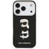 Karl Lagerfeld Hardcase Grained K a C Heads Pins and Logo iPhone 17 Pro čierne