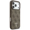 Guess Hardcase 4G Triangle Logo MagSafe s perlovým pásikom iPhone 17 Pro hnedý