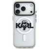 Karl Lagerfeld IML MagSafe Sketch Logo iPhone 17 Pro priehľadné puzdro Karl