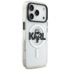 Karl Lagerfeld IML MagSafe Sketch Logo iPhone 17 Pro priehľadné puzdro Karl