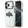 Karl Lagerfeld IML MagSafe Sketch Logo iPhone 17 Pro priehľadné puzdro Karl