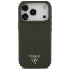 Guess Silikónové Puzdro Triangle Logo MagSafe iPhone 17 Pro khaki