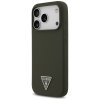 Guess Silikónové Puzdro Triangle Logo MagSafe iPhone 17 Pro khaki