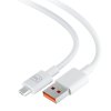 3mk Datový kábel Hyper USB A na Micro USB 5V 2.4A 1.2m biely