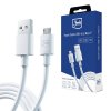 3mk Datový kábel Hyper USB A na Micro USB 5V 2.4A 1.2m biely