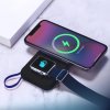 3mk Power Bank PastelUp USB A USB C Lightning MagSafe Qi 10000mAh 22.5W hliník čierna