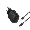 Lito Wall Charger LC17L s Lightning káblom Type C výstup PD30W GaN EU čierna