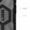 UAG Pathfinder Clear MagSafe iPhone 17 popolavá čierna