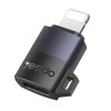 Yesido OTG adaptér GS30 Micro USB na Lightning 480Mbs hliník 12W sivý