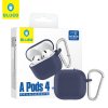 Blueo Liquid Silicone ochranné puzdro pre AirPods 4 námornícka modrá