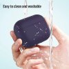 Blueo Liquid Silicone ochranné puzdro pre AirPods Pro 2 fialové