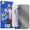 Blueo Anti Peep Privacy Glass s aplikátorom Pre iPhone 15 Pro Max čierna