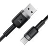 Acefast Dátový Kábel C22 04 Rýchlonabíjací USB na Type C 3A 1.2m čierny