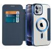 Puzdro na knihu Techsuit SmartMag iPhone 12 modré