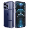 Techsuit Shockproof priehľadné silikónové puzdro iPhone 12 Pro Max dymovo čierne