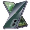 Techsuit Shockproof priehľadné silikónové puzdro Motorola Moto G35 dymovo čierne