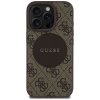Guess 4G Circle Classic Logo MagSafe iPhone 16 Pro Hnedé puzdro