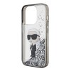 Karl Lagerfeld Hardcase Liquid Glitter iPhone 15 Pro priehľadné Ikonik