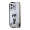 Karl Lagerfeld Hardcase Liquid Glitter iPhone 15 Pro priehľadné Ikonik