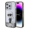 Karl Lagerfeld Hardcase Liquid Glitter iPhone 15 Pro priehľadné Ikonik